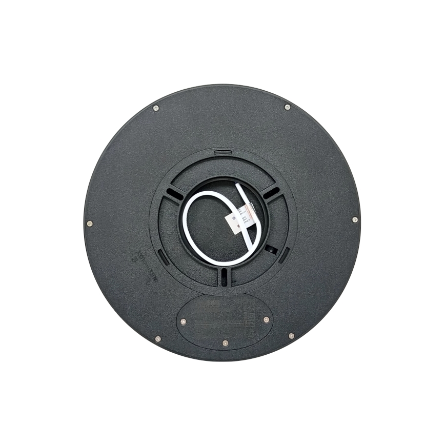 LED-taklampa 18 W, 230 V — valbar färgtemperatur 3000/4000/6500 K, Ø 23 cm, svart