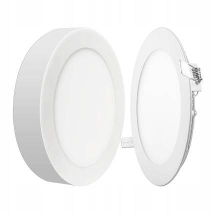 LED taklampa 2i1 LED/18W/230V 4500K diameter 22,6 cm vit
