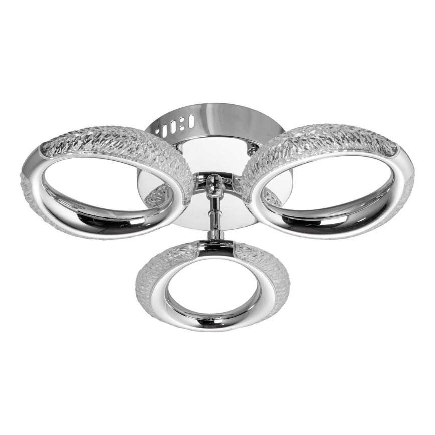 LED taklampa 3xLED/14W/230V 3000-5000K diameter 35 cm skinande krom