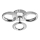 LED taklampa 3xLED/14W/230V 3000-5000K diameter 35 cm skinande krom