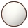 LED-taklampa, 40 W, 230 V — växbar färgtemperatur 3000/4000/6500 K, Ø 50 cm, brun