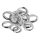 LED taklampa 9xLED/14W/230V 3000-5000K diameter 53 cm skinande krom