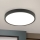 LED taklampa BULLY LED/24W/230V diameter 24 cm svart