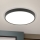 LED taklampa BULLY LED/28W/230V diameter 28 cm svart