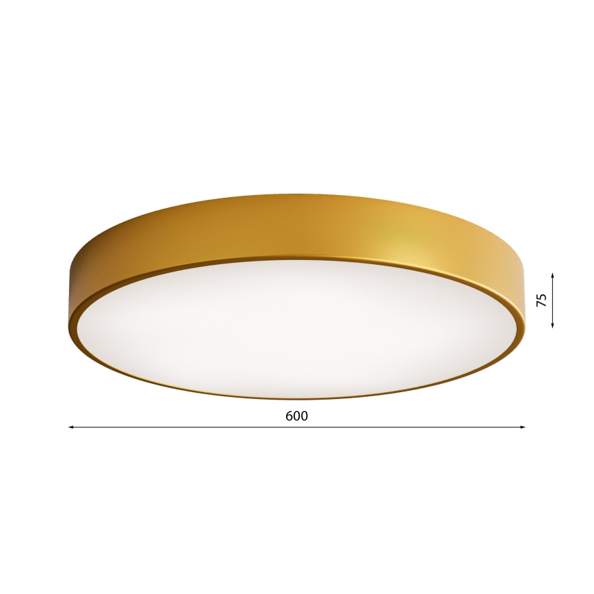 LED taklampa CLEO LED/69W/230V 4000K diameter 60 cm guld