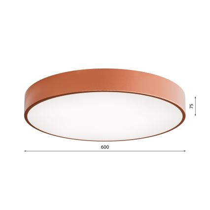 LED taklampa CLEO LED/69W/230V 4000K diameter 60 cm koppar