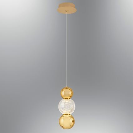LED Taklampa CREMONA LED/5W/230V 3000K guld
