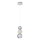 LED Taklampa CREMONA LED/5W/230V 3000K matt krom