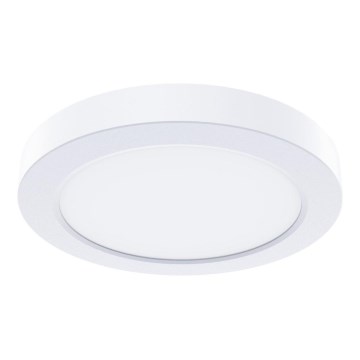 LED-taklampa EVORA, 6 W/230 V, 3000/4000/6000 K, Ø 14 cm, vit