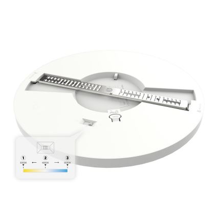 LED-taklampa EVORA LED/24W/230V 3000/4000/6000K Ø30 cm vit