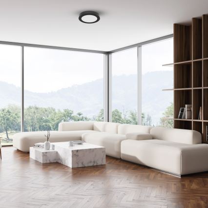 LED-taklampa EVORA LED/6W/230V 3000/4000/6000K Ø 14 cm svart