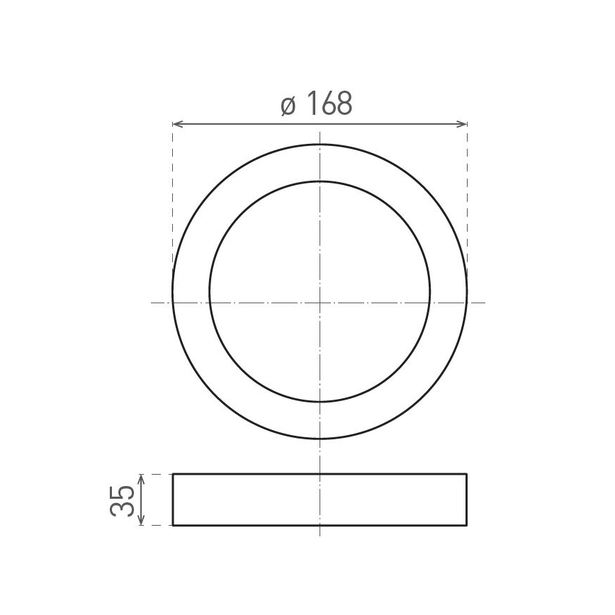 LED taklampa FENIX LED/12W/230V 2900/3900/5800K diameter 16,8 cm vit