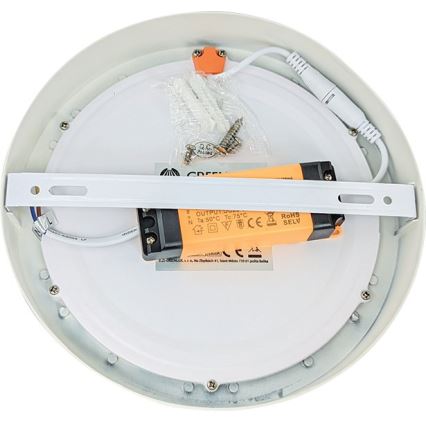 LED taklampa FENIX LED/24W/230V 3800K diameter 29,8 cm snö vit