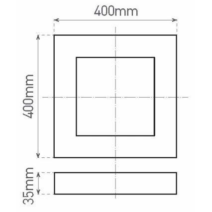 LED taklampa FENIX LED/32W/230V 3800K 40 cm snö vit