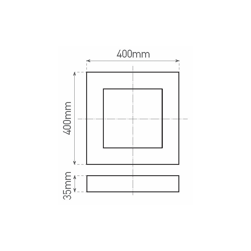 LED taklampa FENIX LED/32W/230V 3800K 40 cm snö vit