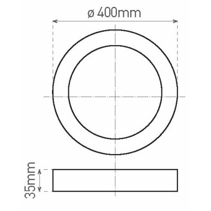 LED taklampa FENIX LED/32W/230V 3800K diameter  40 cm