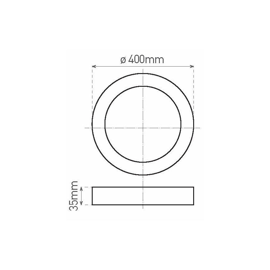 LED taklampa FENIX LED/32W/230V 3800K diameter  40 cm