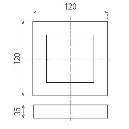 LED taklampa FENIX LED/6W/230V 3800K 12 cm