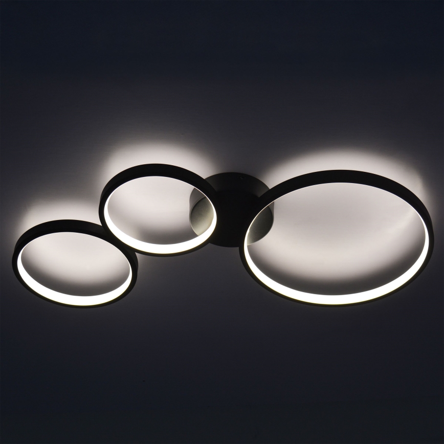 LED taklampa FLAMENCO LED/33W/230V 4000K svart