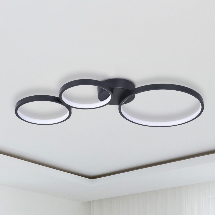 LED taklampa FLAMENCO LED/33W/230V 4000K svart