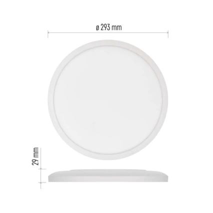 LED taklampa FLORI LED/18W/230V 4000K vit diameter 29 cm