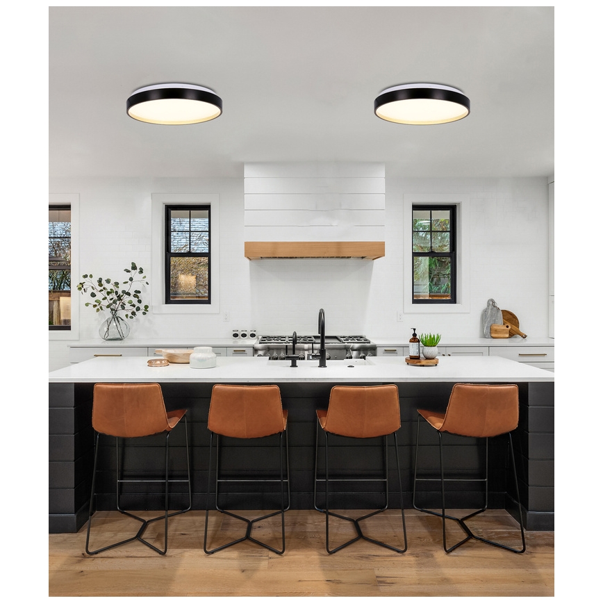 LED taklampa FLORIDA LED/18W/230V svart