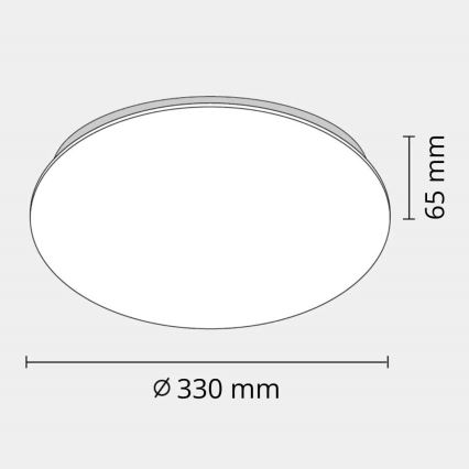 LED taklampa för badrum ADAR LED/12W/230V IP44 4000K