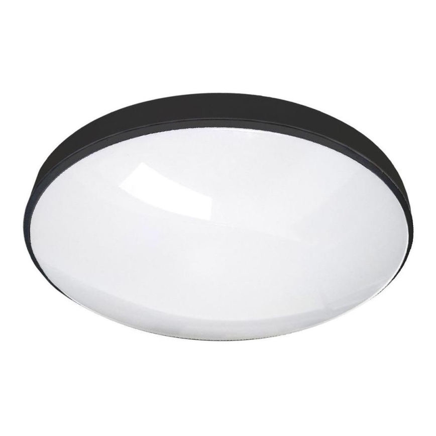 LED taklampa för badrum CIRCLE LED/12W/230V 4000K diameter 25 cm IP44 svart