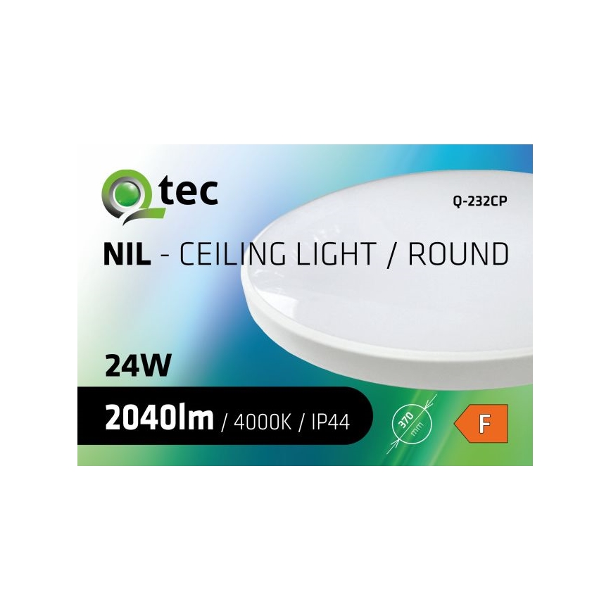 LED taklampa för badrum CIRCLE LED/24W/230V 4000K diameter 37 cm IP44 vit
