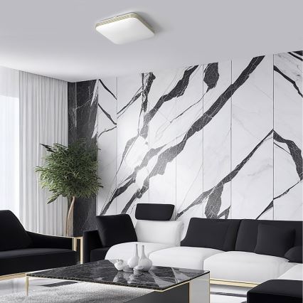 LED taklampa för badrum DABAR LED/17W/230V 4000K 33x33 cm IP44