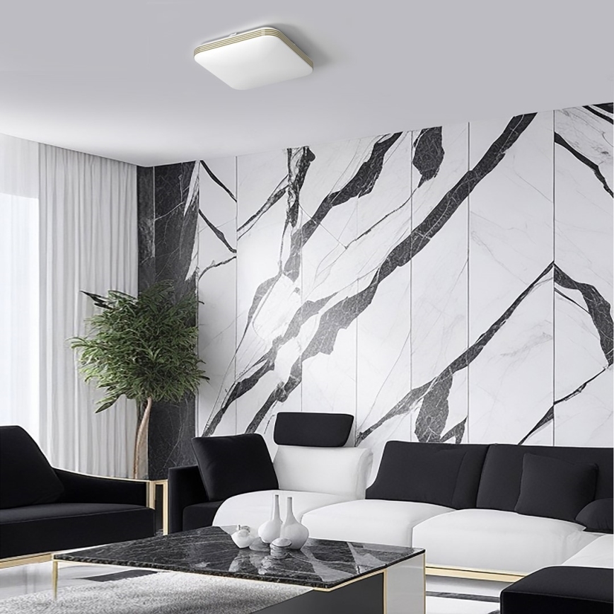 LED taklampa för badrum DABAR LED/17W/230V 4000K 33x33 cm IP44