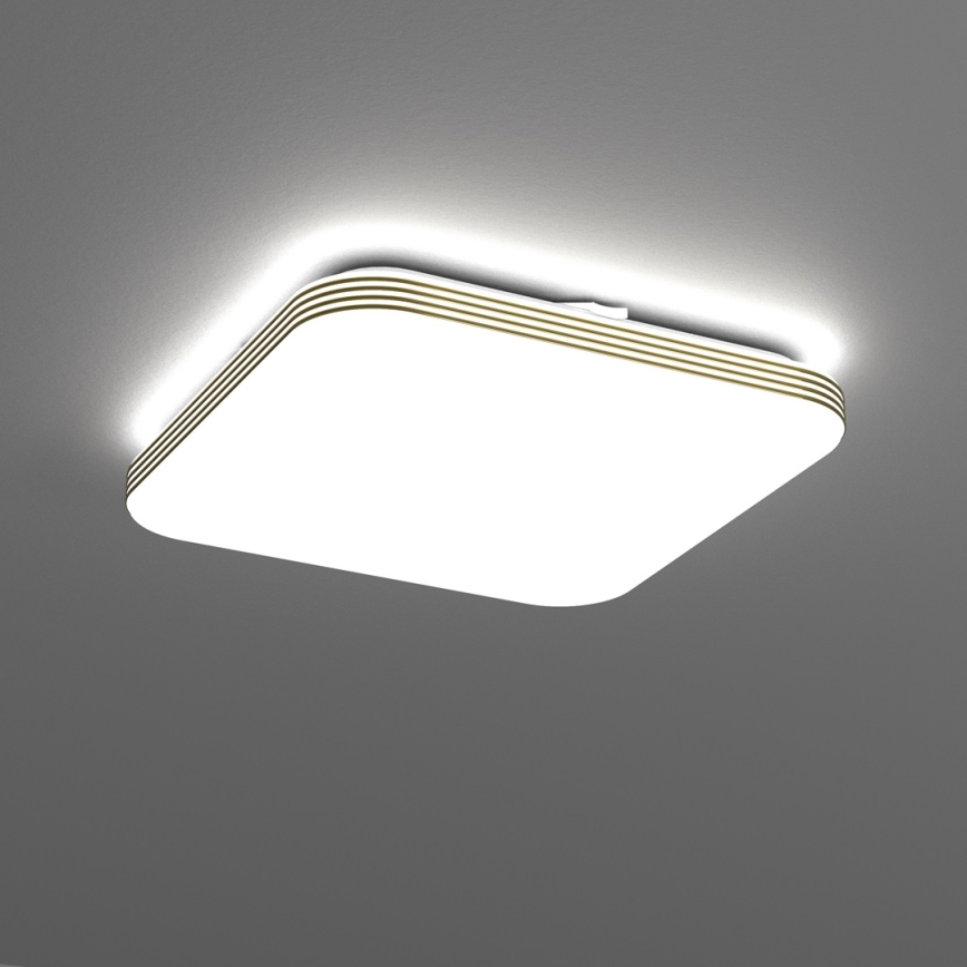 LED taklampa för badrum DABAR LED/17W/230V 4000K 33x33 cm IP44