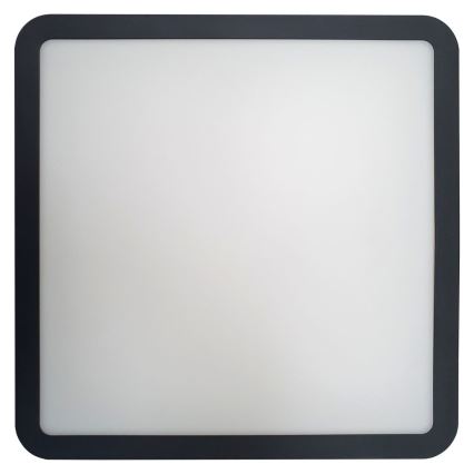 LED taklampa för badrum ELLÉ LED/24W/230V 3000/4000/6500K 26x26 cm IP54 antracit