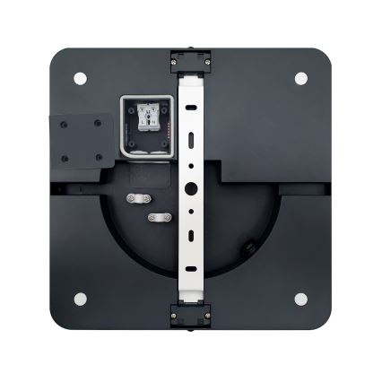 LED taklampa för badrum ELLÉ LED/24W/230V 3000/4000/6500K 26x26 cm IP54 antracit