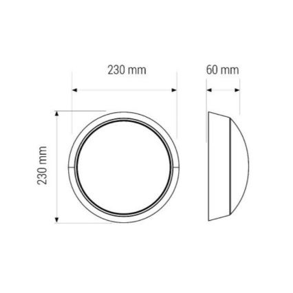 LED taklampa för badrum LED/11W/230V IP40