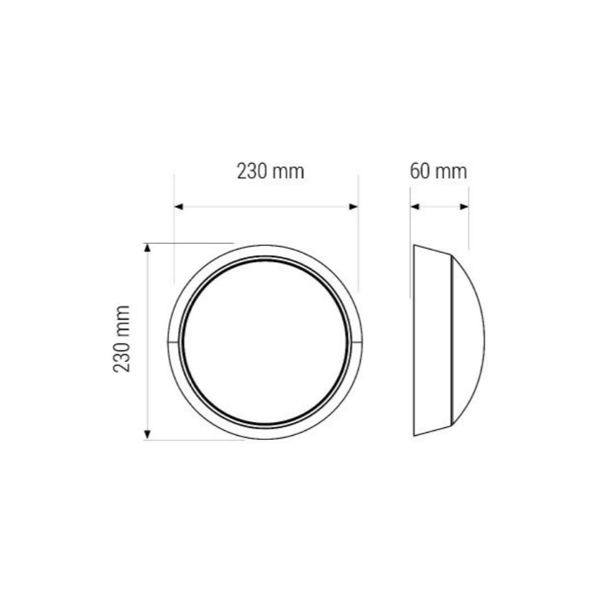 LED taklampa för badrum LED/11W/230V IP40