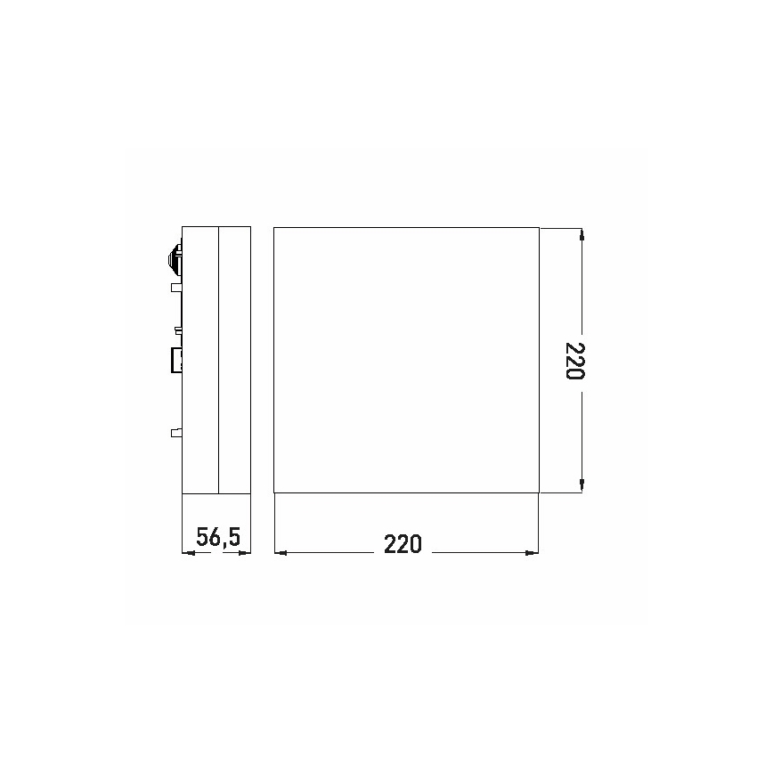 LED taklampa för badrum LED/12W/230V 3000/4000/6000K 22x22 cm IP44