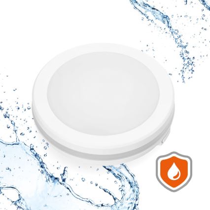 LED taklampa för badrum LED/12W/230V 3000/4000/6500K IP65 diameter 20 cm vit