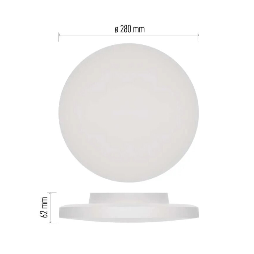 LED taklampa för badrum LED/15W/230V 3000/4000/5700K IP55 vit