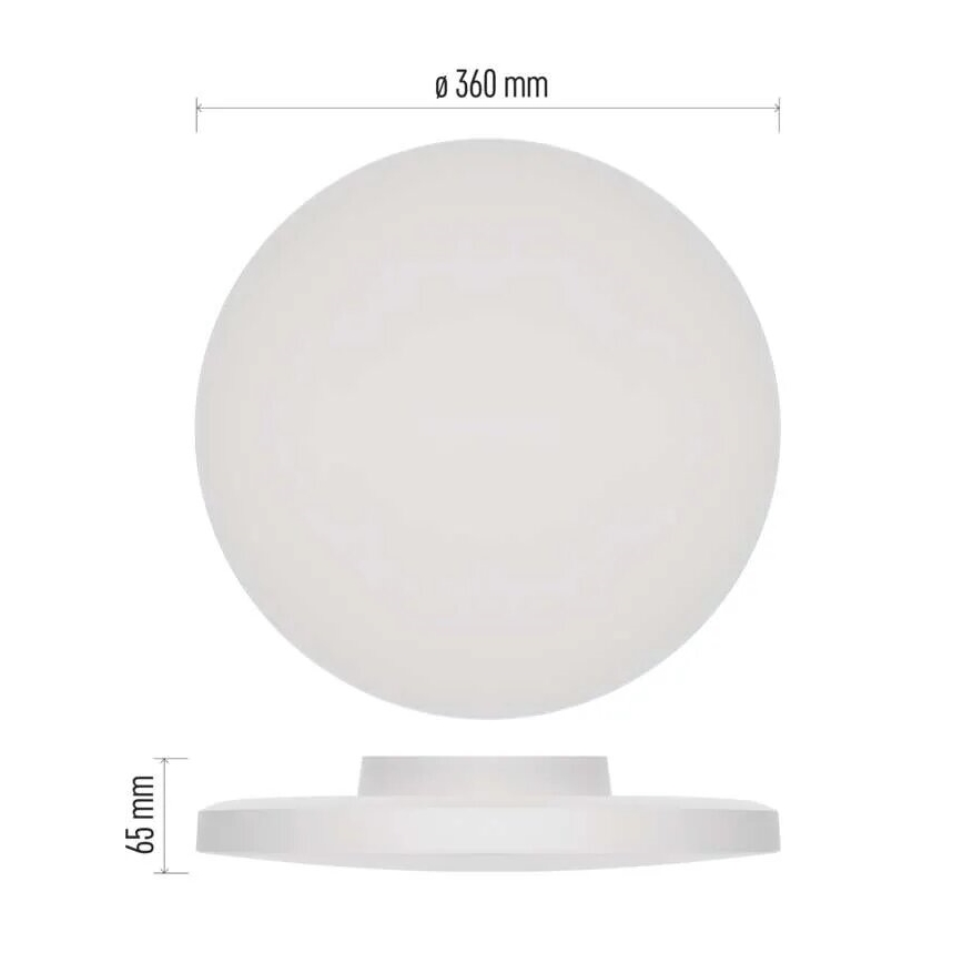 LED taklampa för badrum LED/18W/230V 3000/4000/5700K IP55 vit