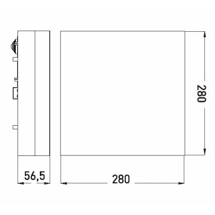 LED taklampa för badrum LED/18W/230V 3000/4000/6000K 28x28 cm IP44