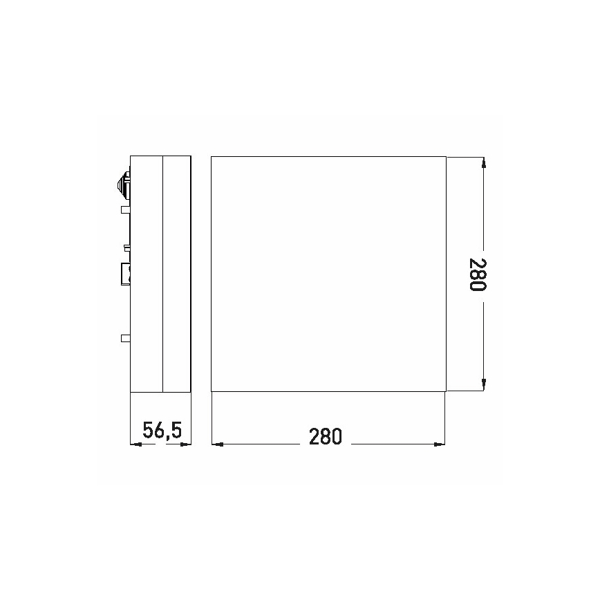 LED taklampa för badrum LED/18W/230V 3000/4000/6000K 28x28 cm IP44