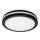LED taklampa för badrum LED/18W/230V 3000/4000/6500K IP65 diameter 30 cm svart