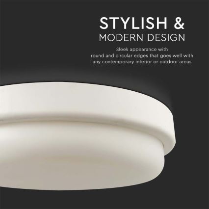 LED taklampa för badrum LED/18W/230V 3000K IP54