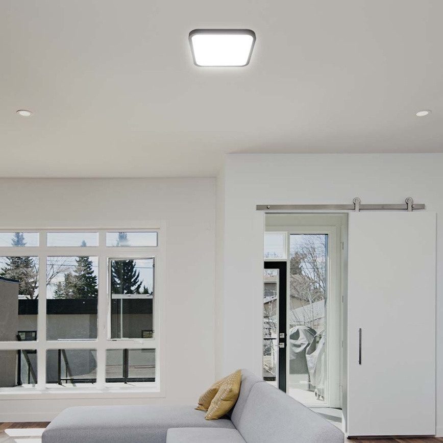 LED taklampa för badrum LED/18W/230V 4000K IP44 svart