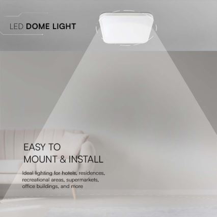 LED taklampa för badrum LED/18W/230V 4000K IP44 vit