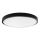 LED taklampa för badrum LED/18W/230V 6500K IP44 diameter 25 cm svart