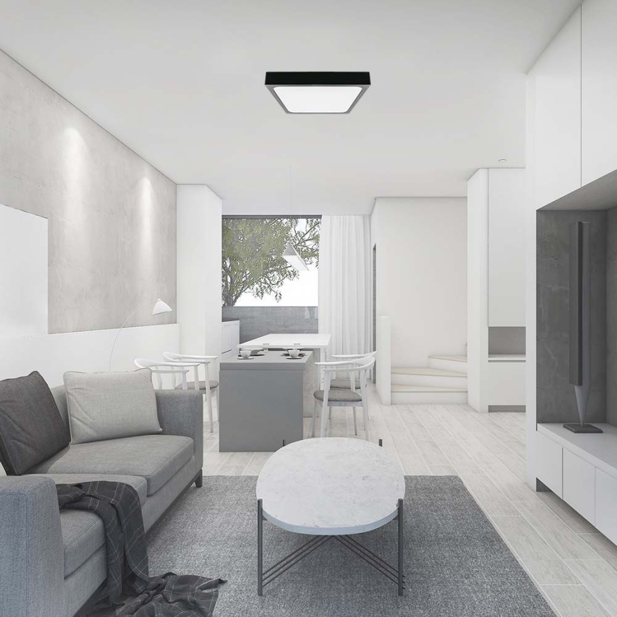 LED taklampa för badrum LED/18W/230V 6500K IP44 svart