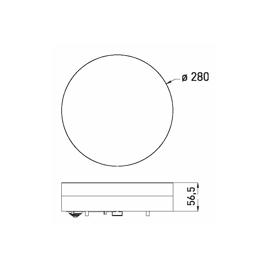 LED taklampa för badrum LED/24W/230V 3000/4000/6000K diameter 28 cm IP44