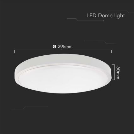 LED taklampa för badrum LED/24W/230V 4000K IP44 vit